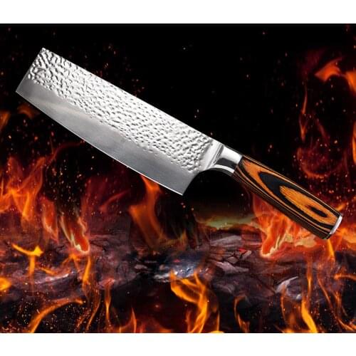 Nakiri Kitchen Knife High Quality Japan 5Cr15mov Stainless Steel Kitchen Cooking Knives Small Cleaver Sushi Sashimi Knife Tool