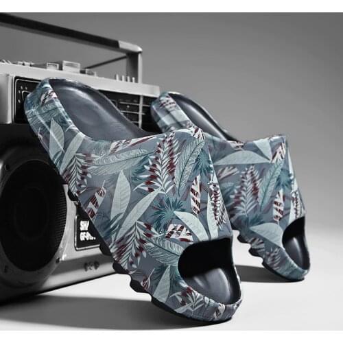 Coslony Summer Slippers Men Women Indoor Eva Cool Soft Bottom Sandals Trend Unisex Slides Beach Shoes Slippers Home big size 46