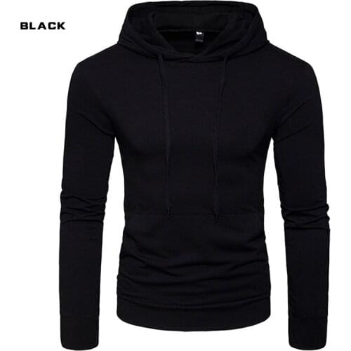 HOT 2019 Outdoor spring autumn mens hooded long-sleeved hip hop sport street T-shirt sports cap coat small men hoodies