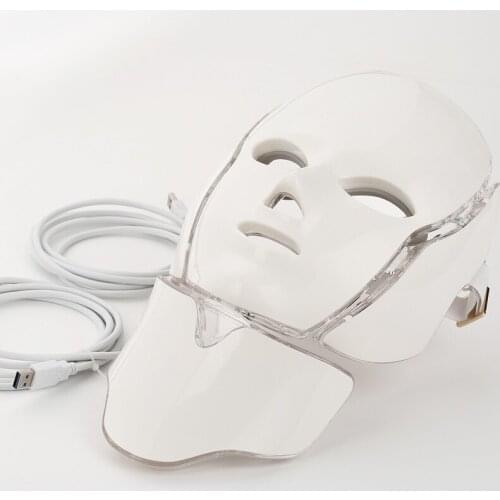 LED Facial Mask 7 Color Light Photon Tightening Pores Skin Rejuvenation Anti Acne Wrinkle Removal