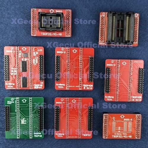 NAND TSOP32/40/48 TSOP48 SOP44 ZIF socket adapter for XGecu TL866II Plus USB Universal Programmer SPI Flash