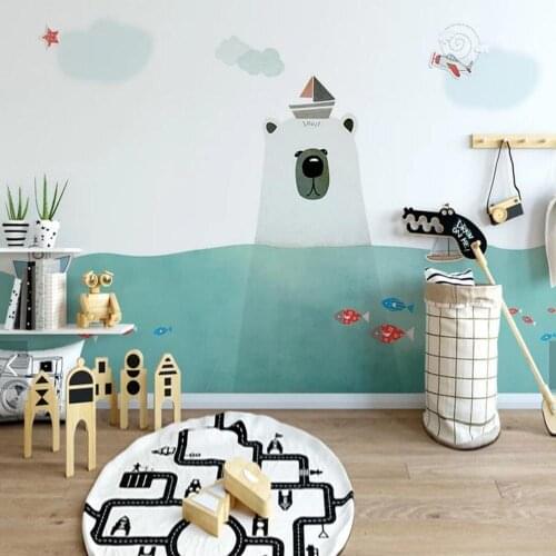 Kids Bedroom Home Wall Decor Wallpaper Mural Large Size Wall Paper Children Room Custom Size Landscape creative 3d wallpaper