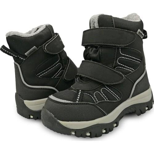 NEW 1pair Waterproof Wool Snow Boots Winter Warm Leather Ski Children KidBoy/Girl Boot ,-40 or -30 degrees