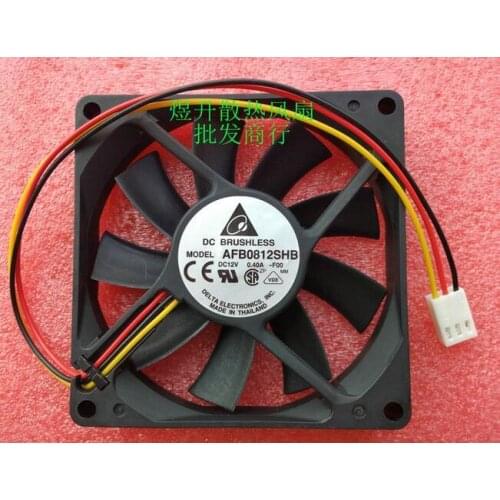 Wholesale Delta 8015 80x80x15mm 8cm AFB0812SHB DC12V 0.40A 3-line Double Ball Bearing Speed Cooling Fan