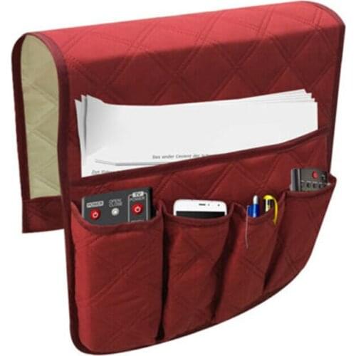 Hanging Style Sofa Couch Remote Control Holder Arm Rest Organizer Storage Bag Pouch Foldable Pocket Home Use Sundries Organizer