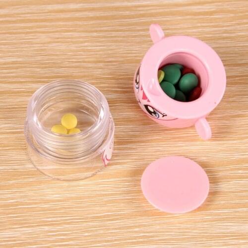Portable Outdoor Cartoon Plastic Pill Box Medicine Case Healthy Care Mini Cute Drugs Box Dropshipping DFA