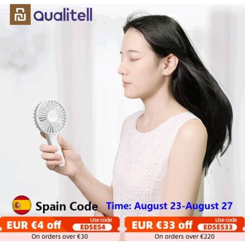 XIAOMI Qualitell Handheld Fan Three Wind Speeds Portable Handheld Fan USB Rechargeable Mini Electric Fold Fan Portable fan