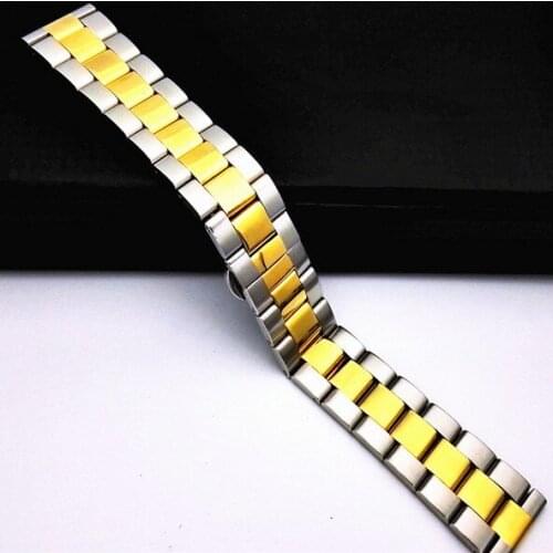 10PCS/lot High quality 18MM 20MM 22MM 24MM Solid Stainless steel 304 watch strap Watch band men and woman watch bands-5142