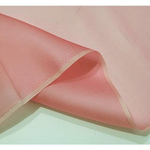 Silk Solid Color Satin Organza Hard Fabric Garment Mulberry