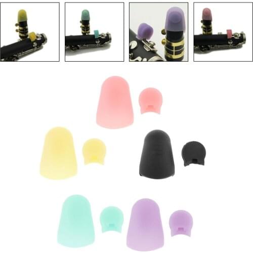 2pcs Silicone Clarinet Thumb Rest Oboe Finger Rest Silica Gel Finger Cushion Comfort Protector for Clarinet Oboe Accessories
