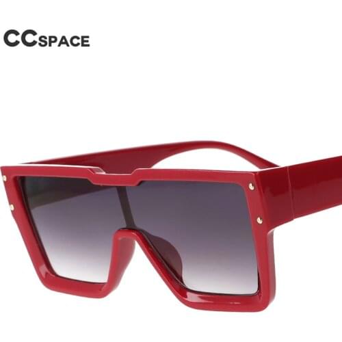 51109 Oversized One Lens Square Sunglasses Fashion Men Women Shades UV400 Vintage Glasses