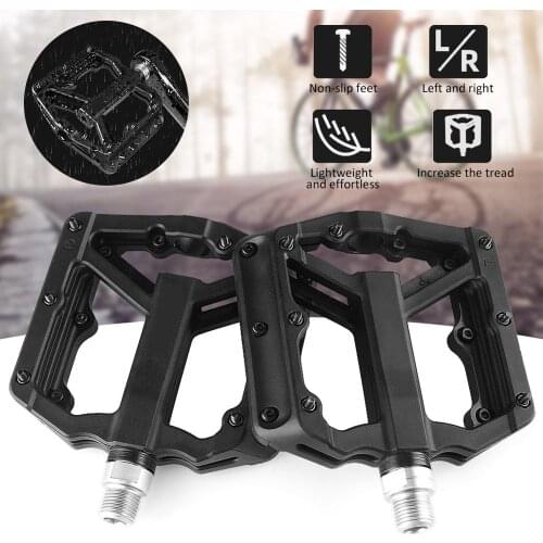 Ultralight Bicycle Pedals Aluminium Alloy Flat MTB Road Bike Pedals Anti-skid Riding Pedal 3 Sealed Bearing Pedal Bike Parts