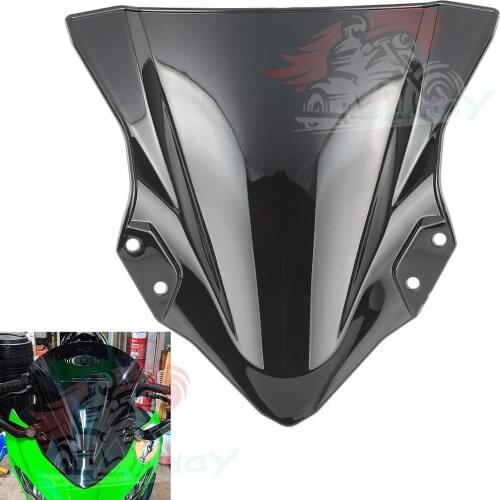 For Kawasaki Ninja 250 400 2017 2018 2019 EX400 Ninja250 Ninja400 black motorcycl Windshield WindScreen Wind screen bike EX250