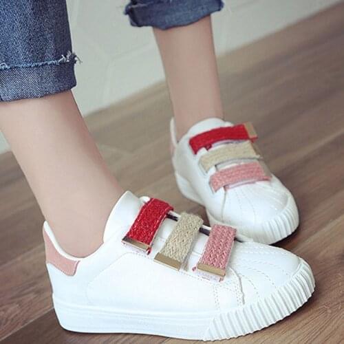 Women Sneakers 2020 Fashion Breathble Vulcanized Shoes Women Pu Ieather Chunky Sneakers Women Flat Shoes Casual White Shoes