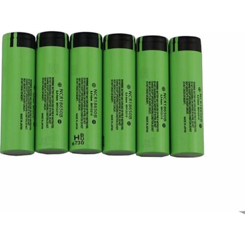 6Pcs/lot Original NCR 18650 battery 3.7V 3400mAh NCR18650B li-ion rechargeable batteries battery for Panasonic Wholesale