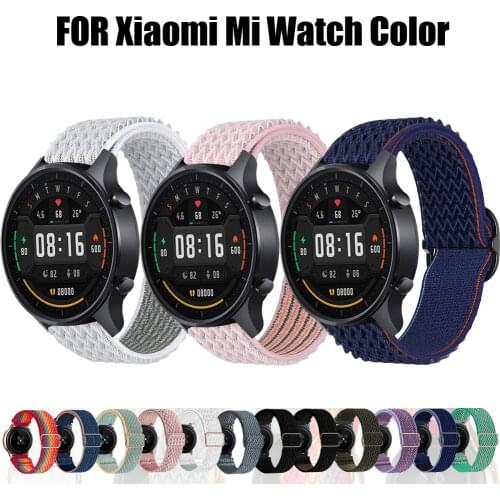 20mm 22mm Nylon Bands for Xiaomi Mi Watch Color Strap Braided Bracelets for xiaomi haylou Ls02 Solo Loop Wristbelts Accessories