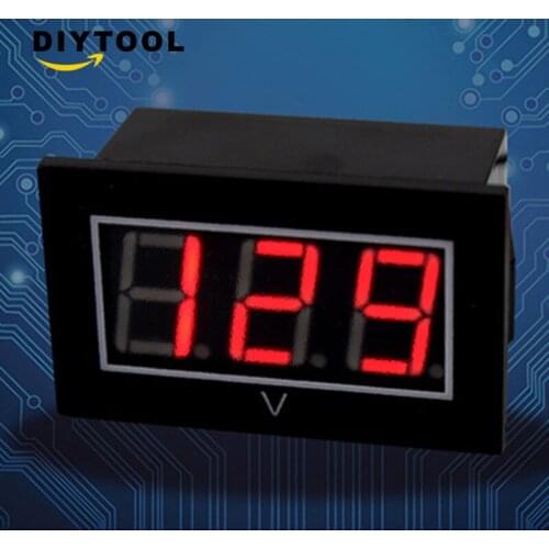DC 15-120V Red LED Digital Display Voltmeter Mini Voltage Meter Volt Tester Panel for Cars Vehicles