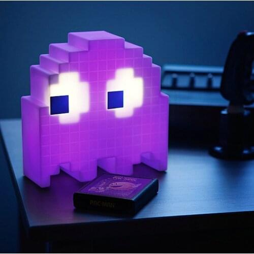 Children LED Night Light Game Pacman 7colors Chnage USB Cartoon Night Lamp for Kids Bedroom Decoration Bedside Lamp Xmas Gifts