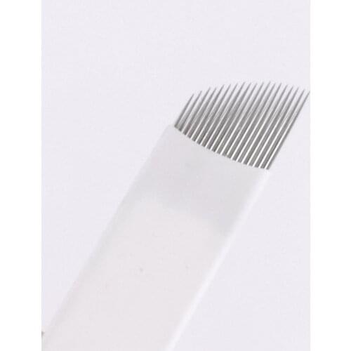 Permanent Makeup Needles Tattoo needles 19pin Sterilized Stainless Steel 3D tattoo Embroidery Eyebrow Micoblading Blade