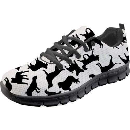 Customized 3D Dog/Cat Puzzle Design Lace Up Shoes Casual Male Comfortable Sneaker Shoes Leisure Lightweight Mesh Flat Shoes Man