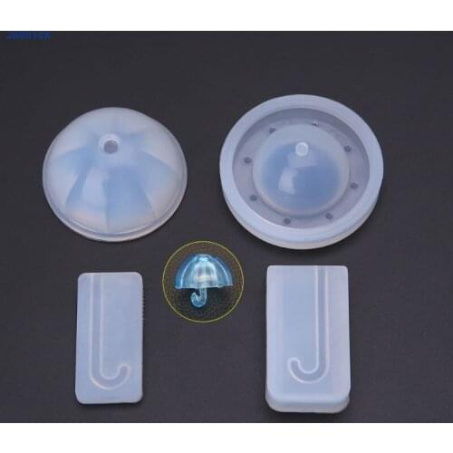 JAVRICK Silicone Mold Umbrella Handmade DIY Jewelry Making Fondant Cake Decoration Tools Jewelry Resin Molds For Jewelry