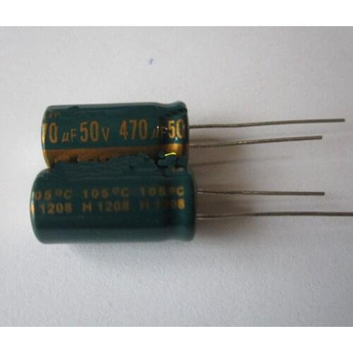 Capacitor 50V 470UF 10*20mm aluminum electrolytic 470uf 50v 10x20mm 100pcs / pack