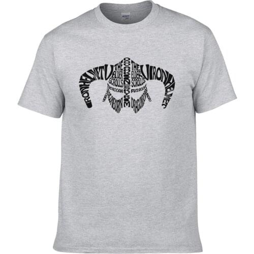 Creative Design The Elder Scrolls Mens T Shirt Game Skyrim 3D Graphic T-Shirts Humorous Anime Streetwear Vintage Shirt