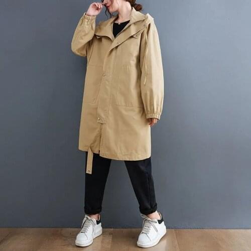 MLNRFZ Women's Long Trench Coats