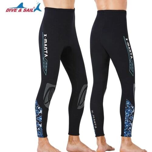 Mens Women 1.5-2mm Black Neoprene Wetsuit Pants Scuba Diving Snorkeling Surfing Diving Swimming Warm Trousers Leggings Tights