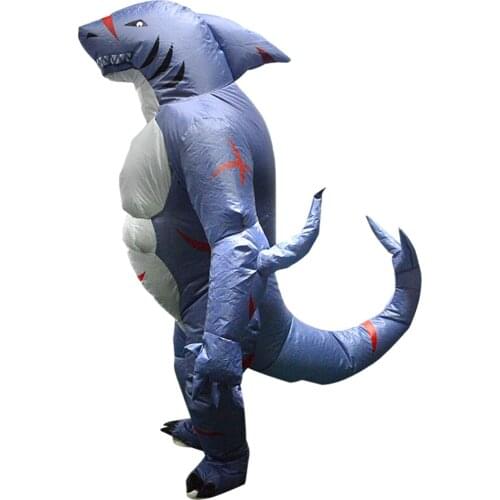 Inflatable Costume Animal Shark Outfit Halloween Cosplay Adult Fancy Dress
