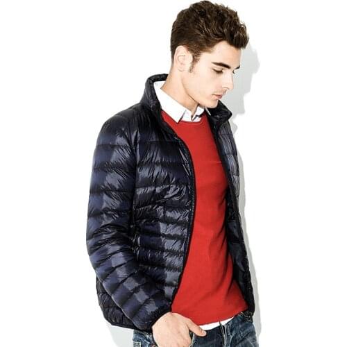 MRMT 2020 Brand Winter New Mens Jackets Light Down Short Young for Male Vertical Collar Large Size Down Jacket Clothing