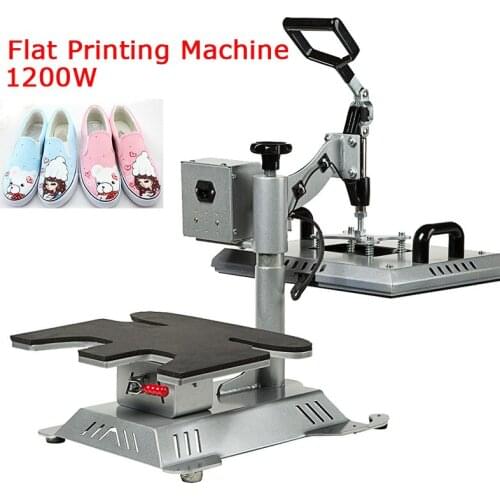 Flat Printing Machine Magnetic Multifunction Thermal Printing Machine 1200W 29*38cm Socks Canvas Shoes LOGO Hot Stamping Machine