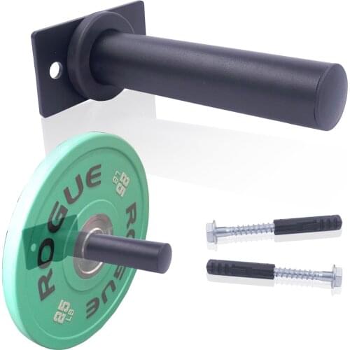 Home Gym Barbell Plates Hanging Rod Weight Plates Storage Rack Attachment for Save Space Wall Mounted Barbell Accessories