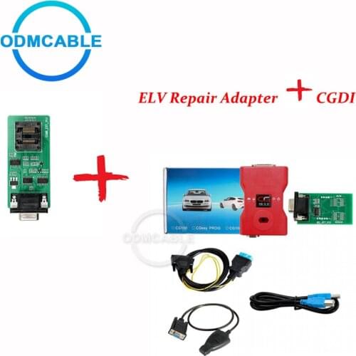 CGDI Prog MB Key Programmer Support All Key Lost with ELV Repair Adapter CGDI MB Multiplexe with OBD USB diagnosis cable