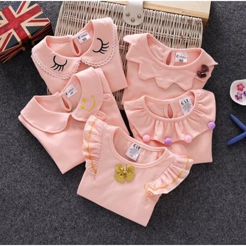 Baby Girls Shirts Outwear Long Sleeve Children Infant T Shirt Cotton Sweatshirt Newborn Kids Sweater Children Clothes Tops 0-6Y