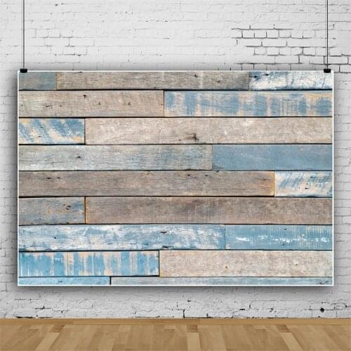 Blue Paint Off Wooden Board Photography Background Plank Texture Newborn Baby Portrait Vinyl Photo Backdrop Photozone Photophone
