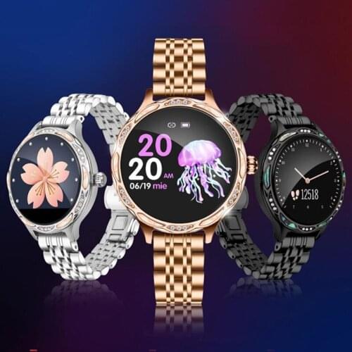 Smart watch women IP68 waterproof 150mah long standby 1.04 inch Color Screen Heart Rate monitor andriod ios Smartwatch wristband
