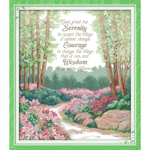 Quiet Prayer(2)Scenic Needlework,Cross stitch,Set For Embroidery kits,Printed Patterns Counted Cross-Stitching,DIY Handmade
