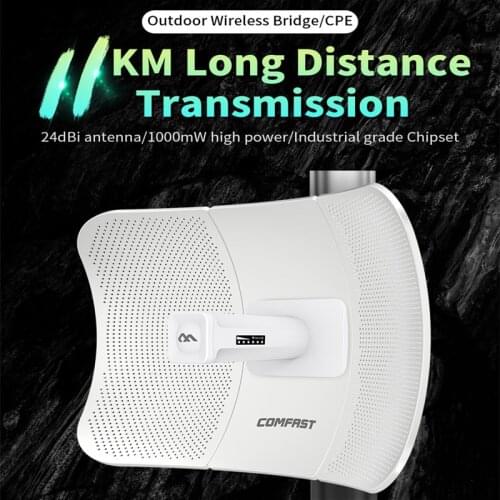 5-11km Long Range Outdoor 5.8Ghz Wireless Bridge outdoor CPE Wifi router 24dBi Antenna Signal Amplifier access Point AP repeater