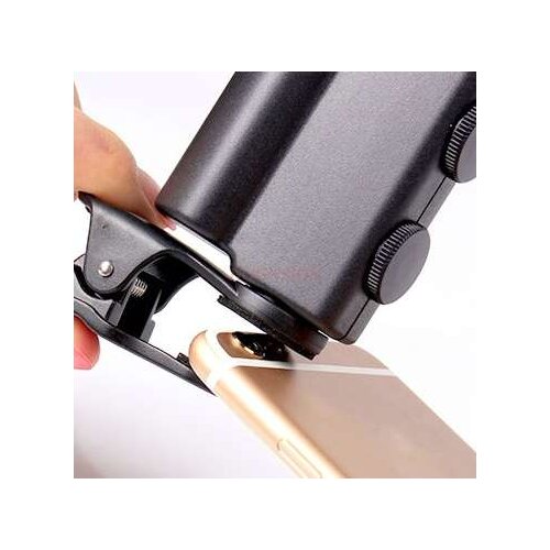 Magnifying glass 100 times microscope portable handheld clear with led white purple light banknote detection zoom focus