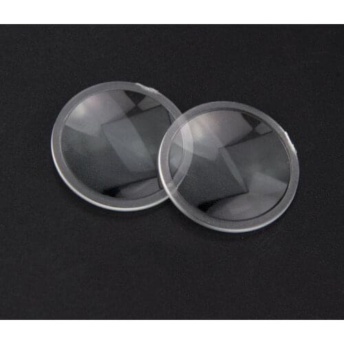 10PCS 20.8mm Optical PMMA Plastic Double Convex LED Lens Focal Length 41mm Magnifying Glass Biconvex Lenses Concentrator Lentes