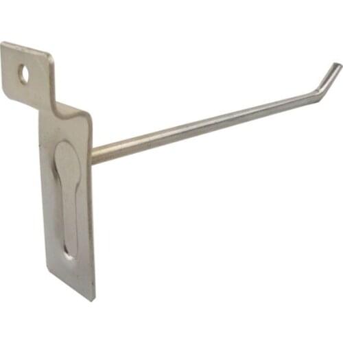 20pcs 100mm 4'' Length Slatwall Display Hooks 4.8mm Wire Diameter Frid Hook Supermarket Store Products Hanger Display Hooks