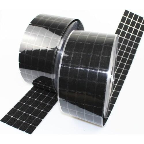 50Pcs 20*30mm nylon buckle Magic Sticker Double Sided Adhesive Hooks Loops Disks black Pads Dot Fastener Tape Sewing accessories