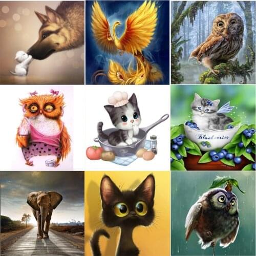 5D diamond painting animal DIY hand stick drill cross stitch kit diamond mosaic home decorations give people new year gift