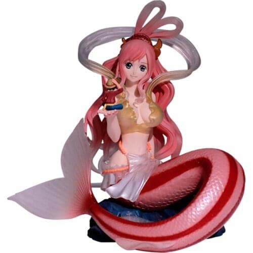 Anime One Piece Shirahoshi Mermaid Princess Luffy Desk Cake Car Pvc Figure Model Decoration Collection Ornaments Kid Toy Gift