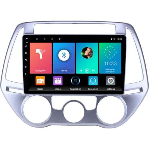 For Hyundai i20 Manual AC 2012 2013 2014 Autoradio 2 DIN 9" Android Car Multimedia Player Navigation GPS Head Unit Stereo