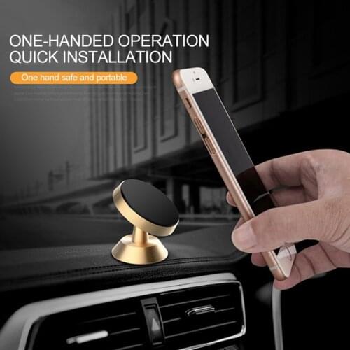 Mini Magnetic Car Phone Holder Tray Magnetic Bracket Ultra Strong Magnet Phone Holder Suit to iPhone Samsung Xiaomi