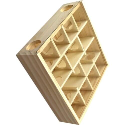 Pet Hamster Wooden Mazes Tunnel Gerbil Rat Mouse Mice Small Animal Play Toys WY70202