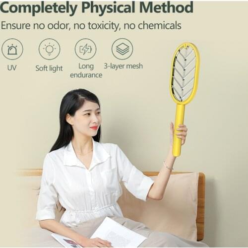 2700-volt Electric Fly Swatter Rechargeable Handheld Bug Zapper Racket Mosquito Killer for Indoor Outdoor Pest Control