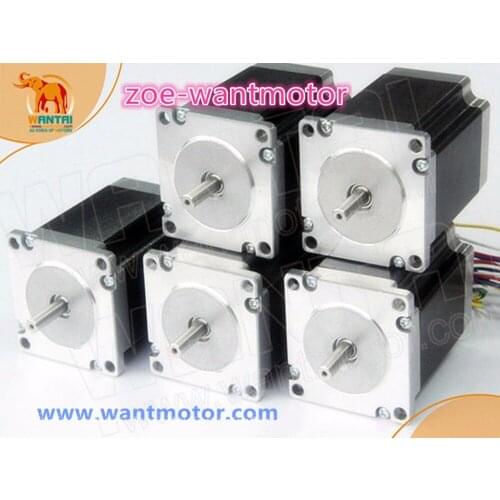 Good quality!5 pcs Nema 23 Wantai stepper motor 57BYGH420 127oz-in 2A CE,ISO,ROHS 3D Reprap Printer